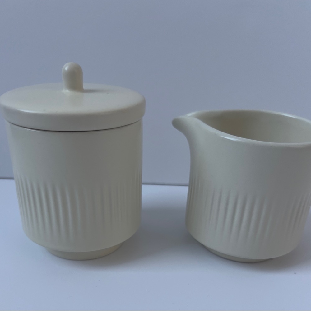 Citrine Cream Ceramic Sugar and Creamer Set